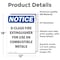 Signmission D-Class Fire Extinguisher For OSHA Notice Sign, Vinyl Decal, 12in W x 18in L, 2PK OS-2PACK-NS-D-1218-V-10940 - alternate 5